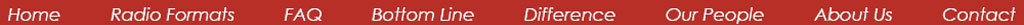 AudienceBakery Radio Nav Bar